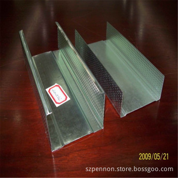 Drywall Partition System Galvanized Steel Profile Stud and Track
